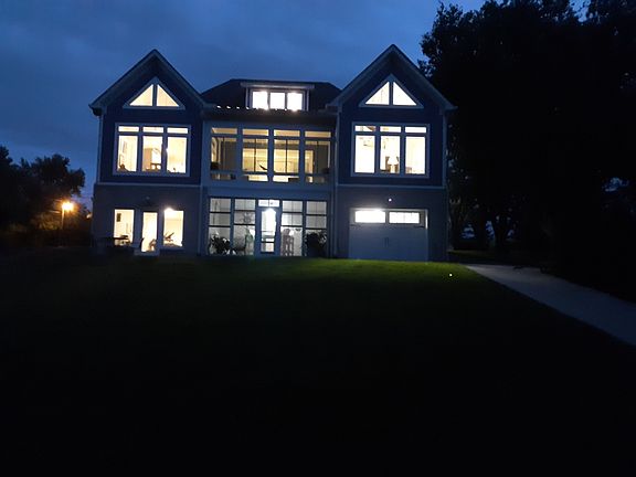 Night time view from lake