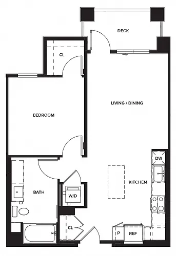 Floor plan 1 X 1 A2