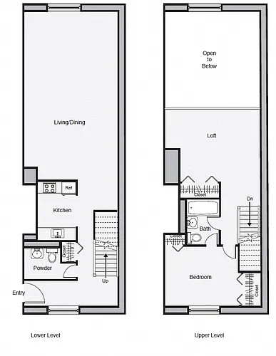 Floor plan Studio Loft