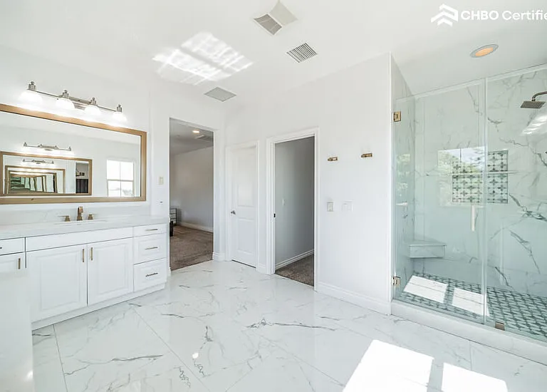 Spacious Master Bathroom with His/Her Sinks