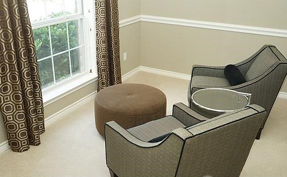 Sitting area off the formal dining room.