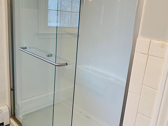 Updated walk-in shower