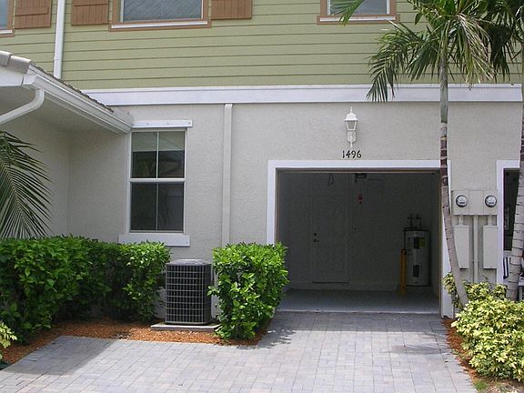 Back entrance, garage