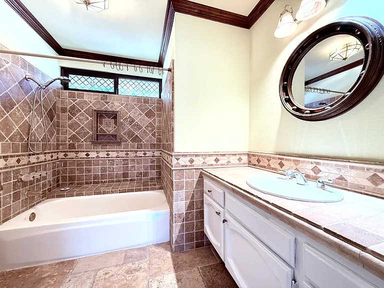 Upstairs guest bathroom