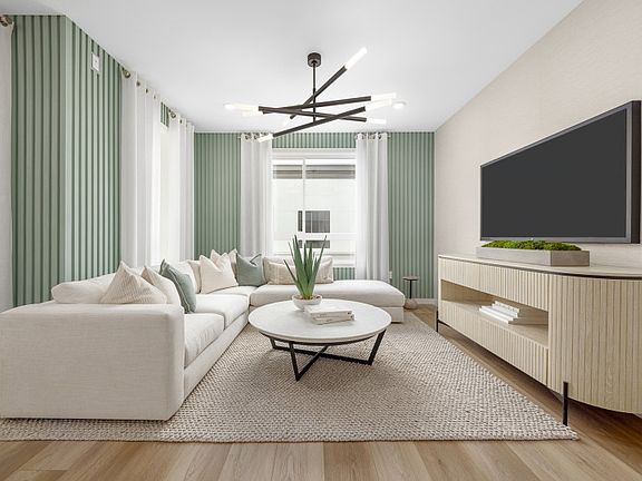 Spacious illuminated gathering room