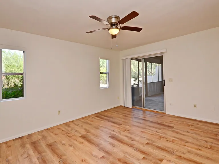 Primary bedroom with access to Arizona Room.