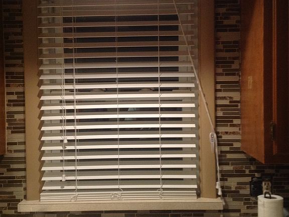 New blinds & blacksplash 