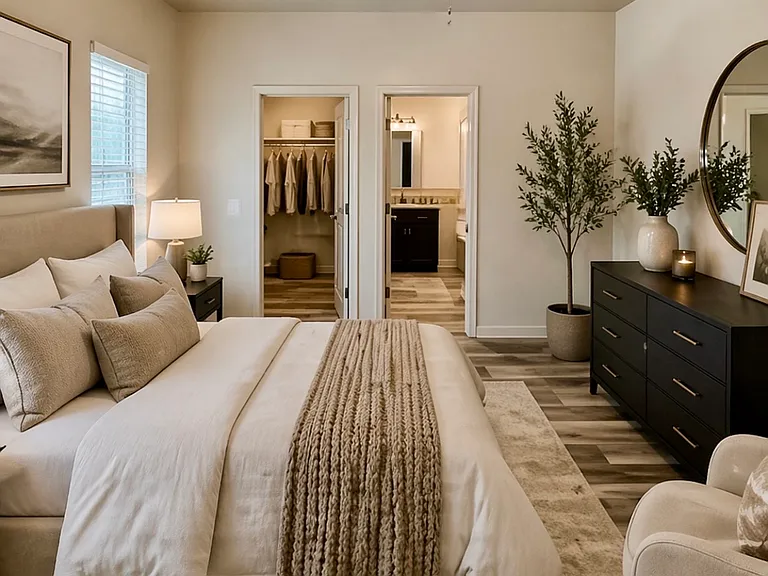 2-bedroom, 2-bathroom, 860 sq. ft. featuring a spacious layout designed for comfort, privacy, and easy living.