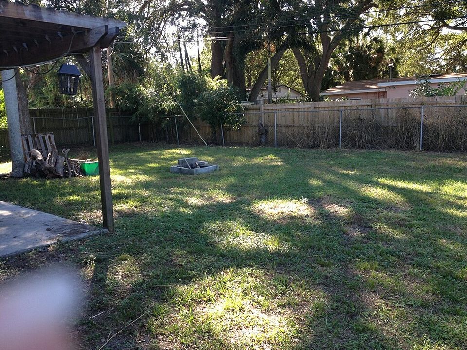 Large fenced yard