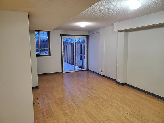 View of the finished basement.