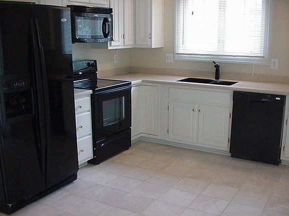 Kitchen with quarry tile floors