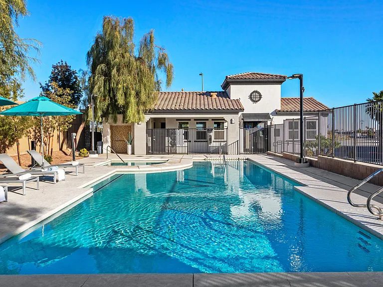 Make every day feel like a resort day with a sparkling swimming pool steps from your front door.