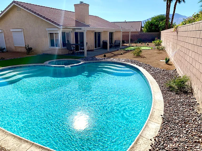 And don't forget this private and sparkling pool & spa!