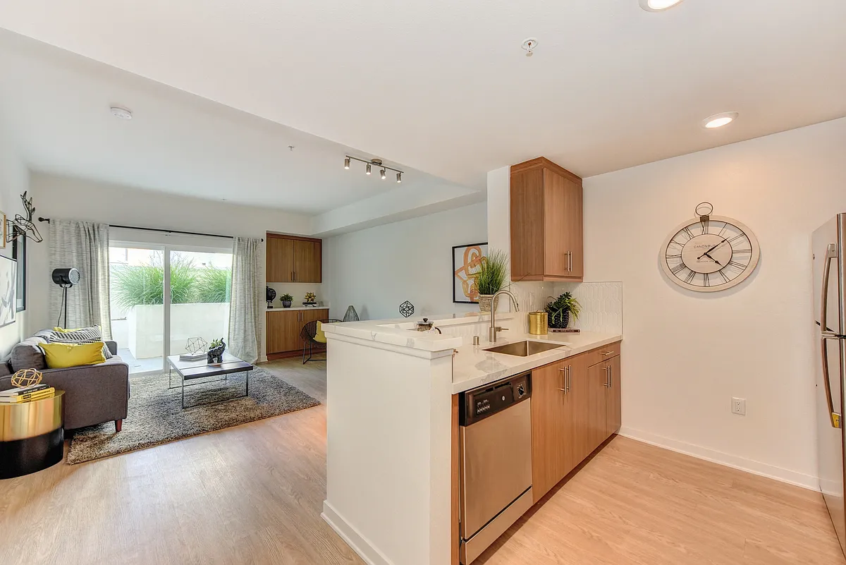 Kitchen Overlooking Living Room Area - 1440 Gordon St