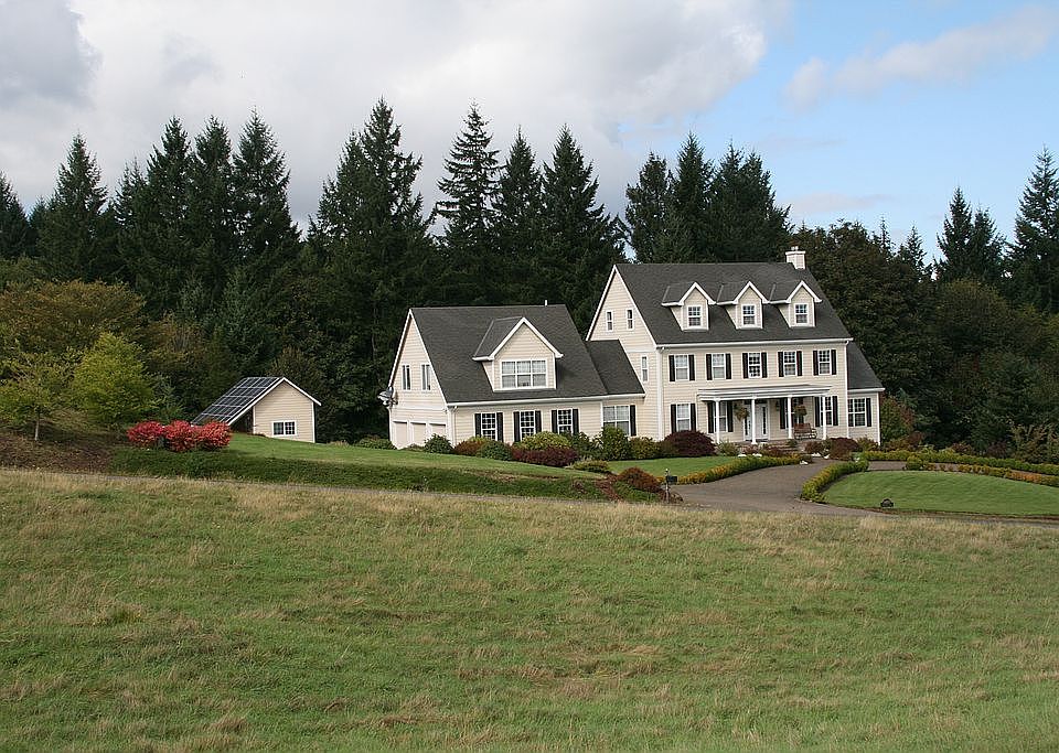 view from neighbor's yard
