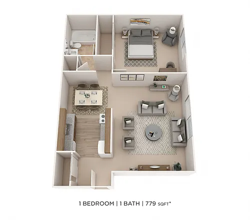 Floor plan One Bedroom
