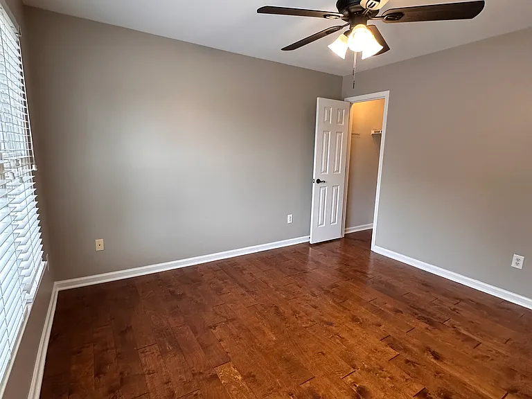 Another View of the Upstairs Front Bedroom with large walk in closet.