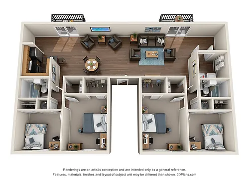 Floor plan 4 Bed 2 Bath