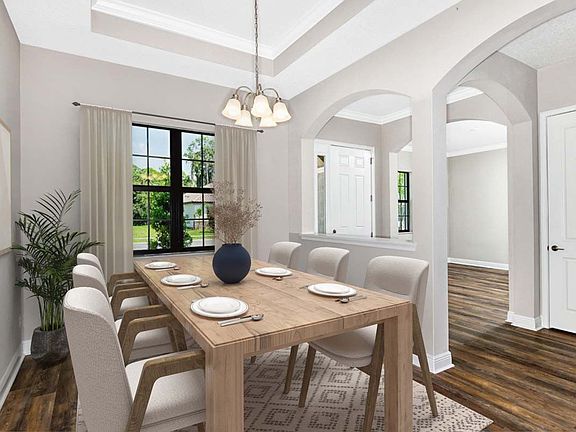 Carlingford new construction home plan dining room by William Ryan Homes Tampa