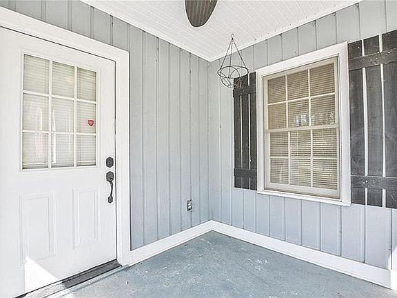 Spacious front porch
