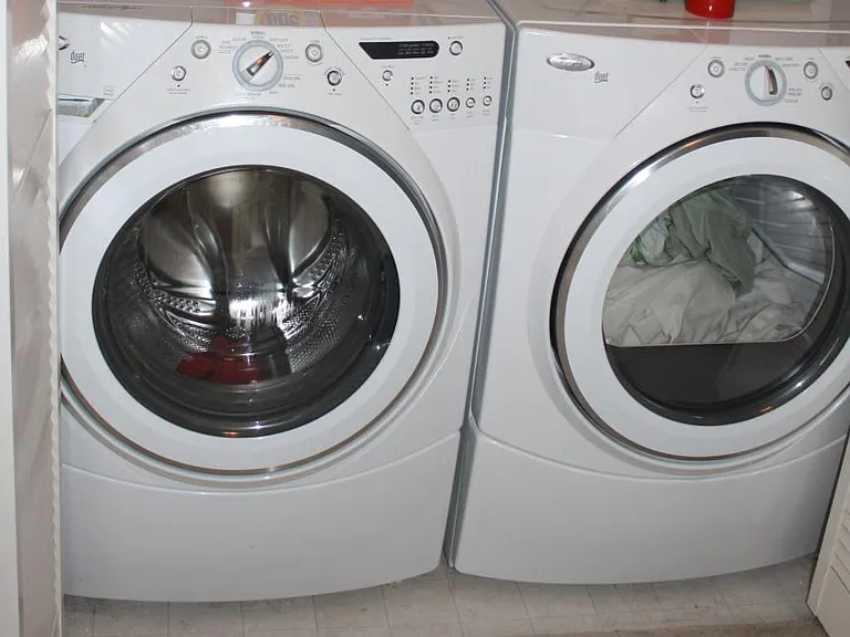 High efficiency washer and dryer in unit that we love!