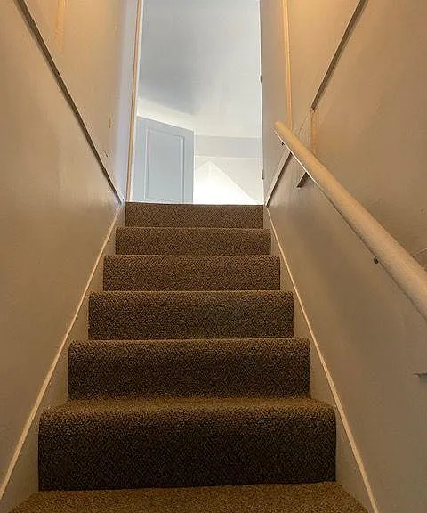 stairs to upper area