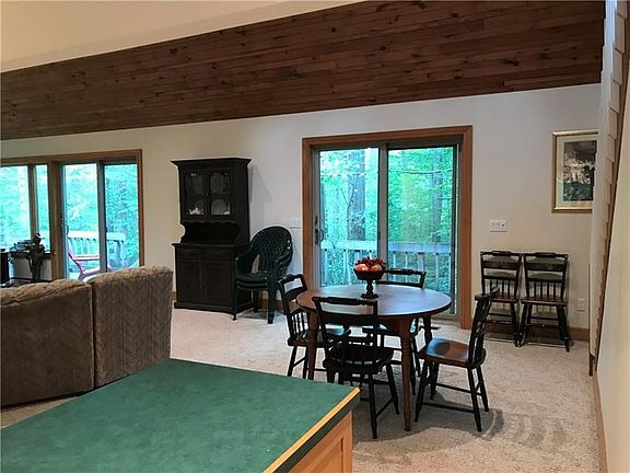 Kitchen leads to a roomy dining area.
