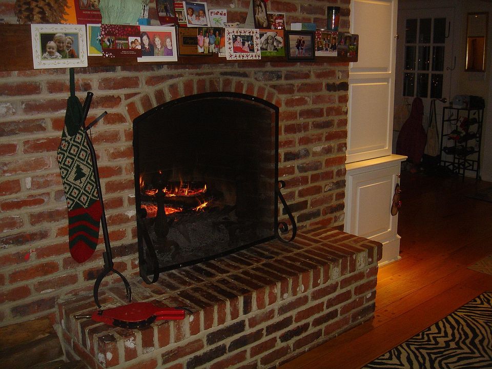 3 Brick Fireplaces