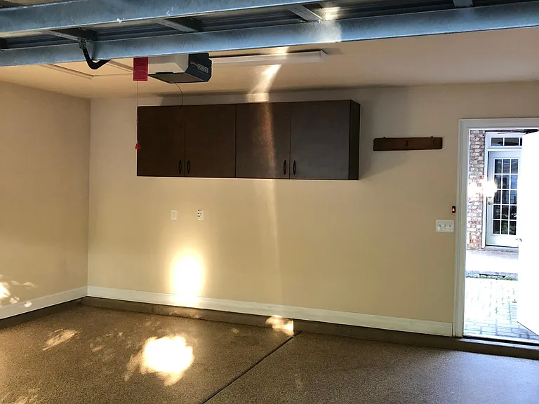Two Car Garage with Cabinets