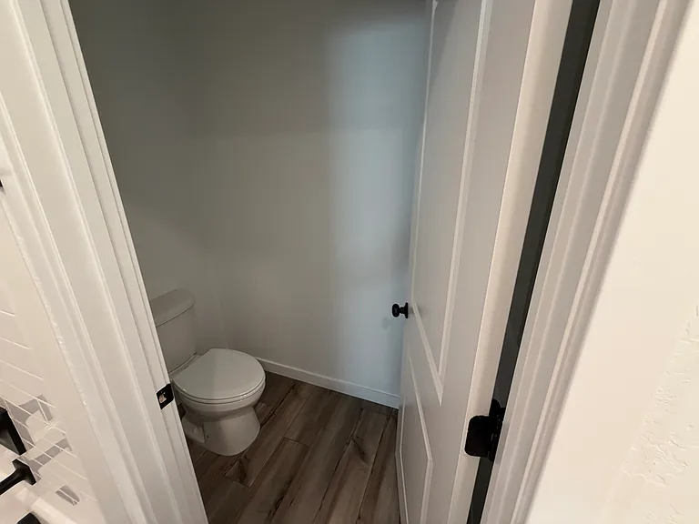 Shared bathroom toilet