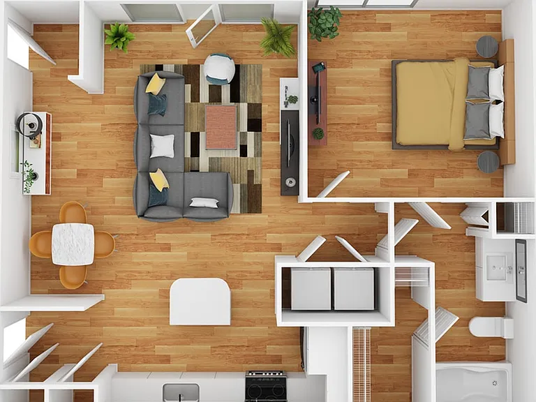 1 Bedroom | 1 Bath | 708 SF 1 Bedroom | 1 Bath | 708 SF
