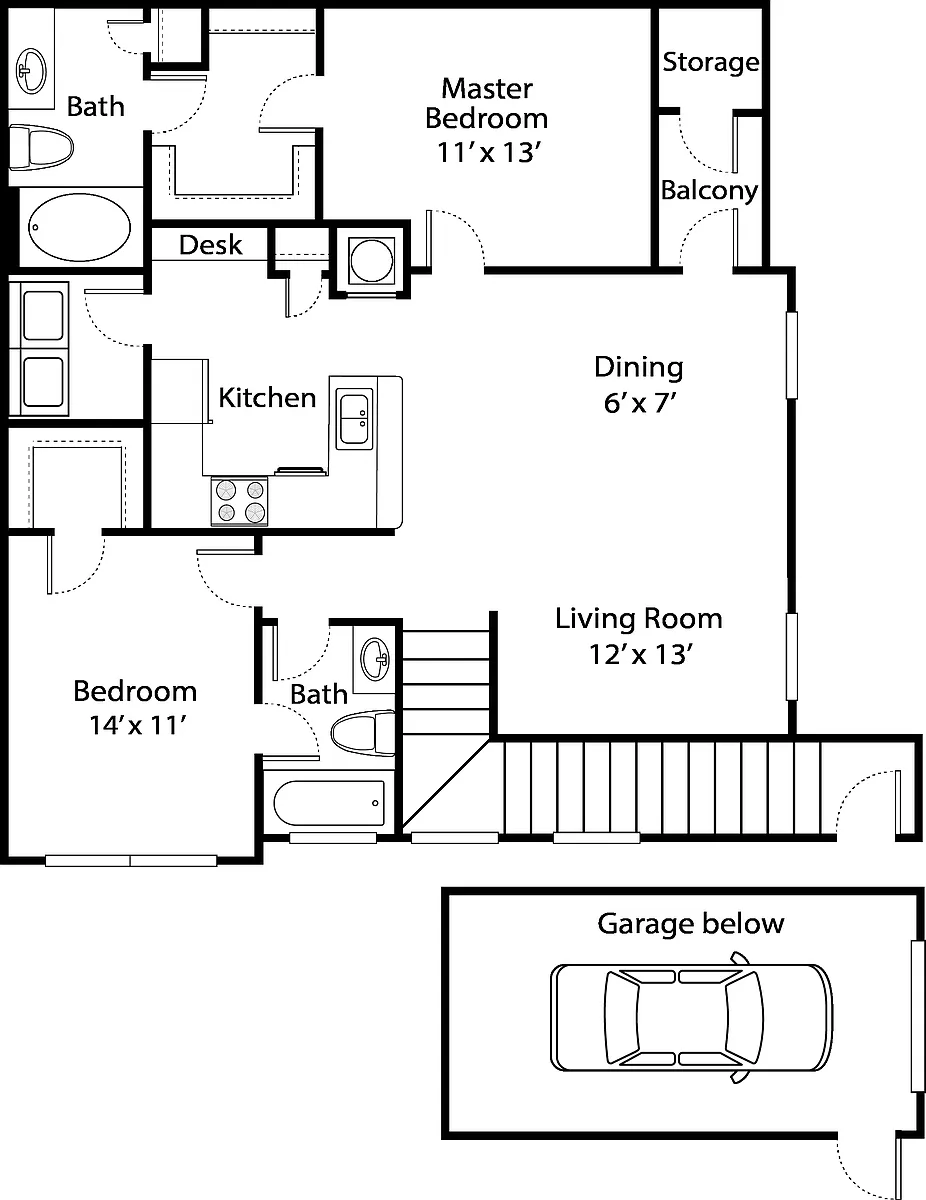 Floor plan B2R