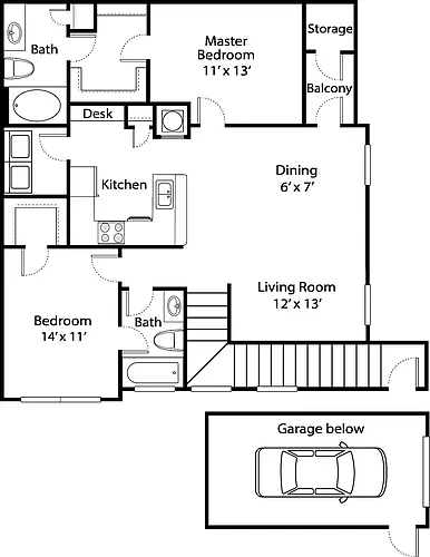 Floor plan B2R