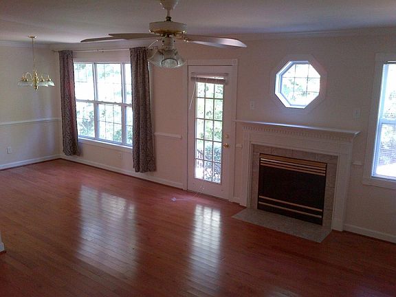 Hardwood flooring in dining and living rooms