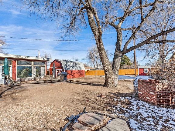 Large fenced backyard