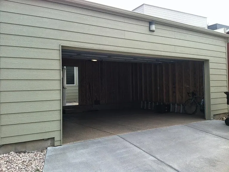 Oversize Two Car Garage with Enamel Flooring