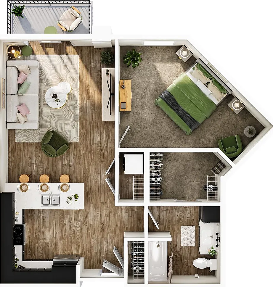 The Current - 1 Bedroom / 1 Bathroom — Photo 2