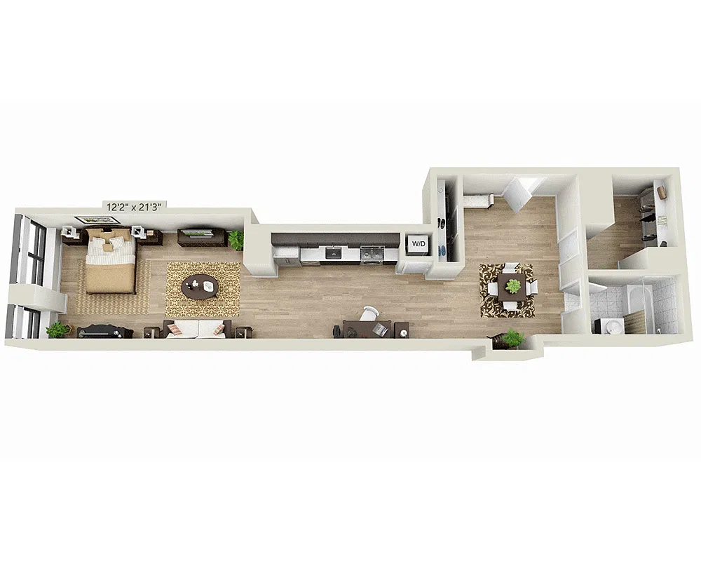 Floor plan Studio E1ZB