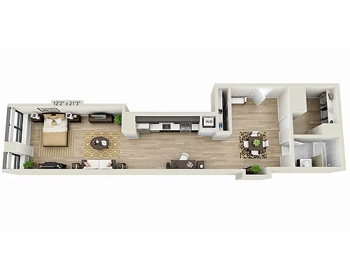 Floor plan Studio E1ZB