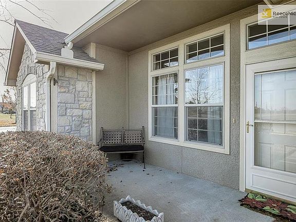 Front porch with room for a comfortable chair or small grill