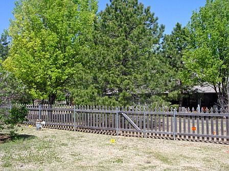 Walking trail access in back yard