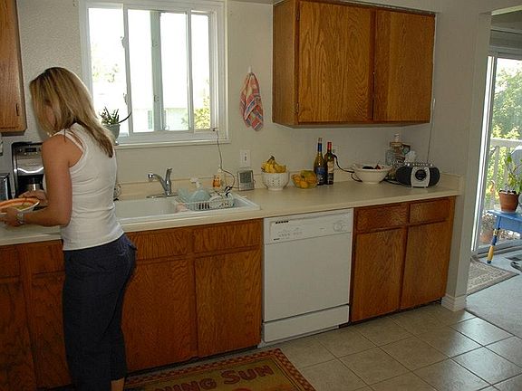 Kitchen with dishwasher and plenty of counter and cabinet space