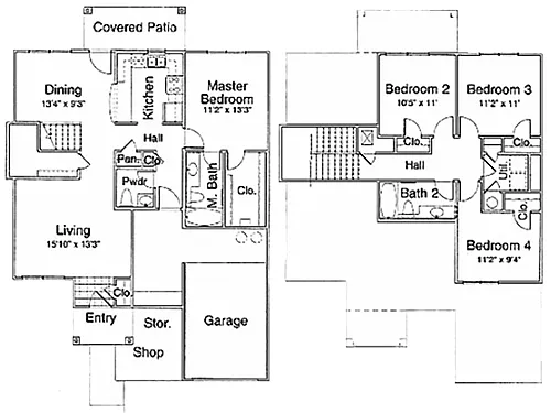 Floor plan 4X25