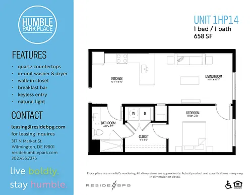 Floor plan 1HP14