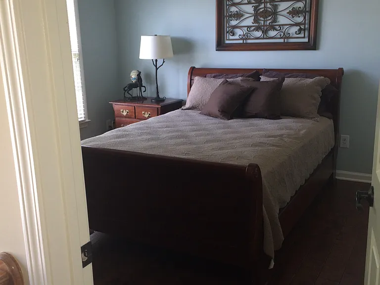 SAMPLE FURNISHINGS in Upstairs Front Bedroom with Large Walk In Closet.