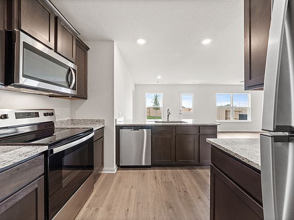 The kitchen of the Rio Grande has enery-efficient appliances.