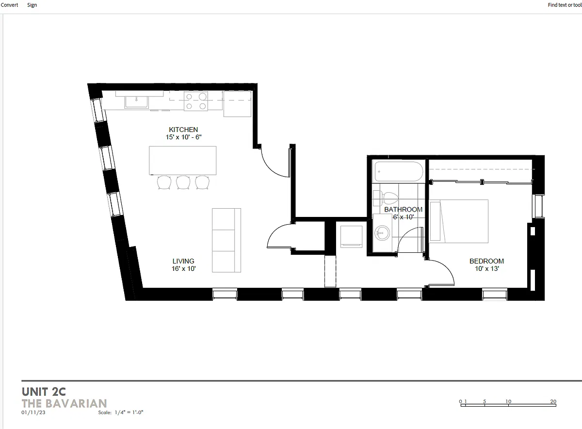 Floor plan 2C