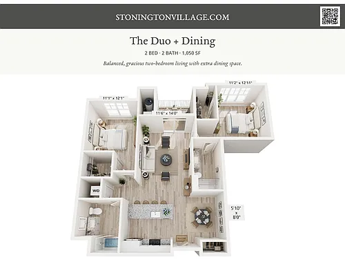 Floor plan The Duo + Dining