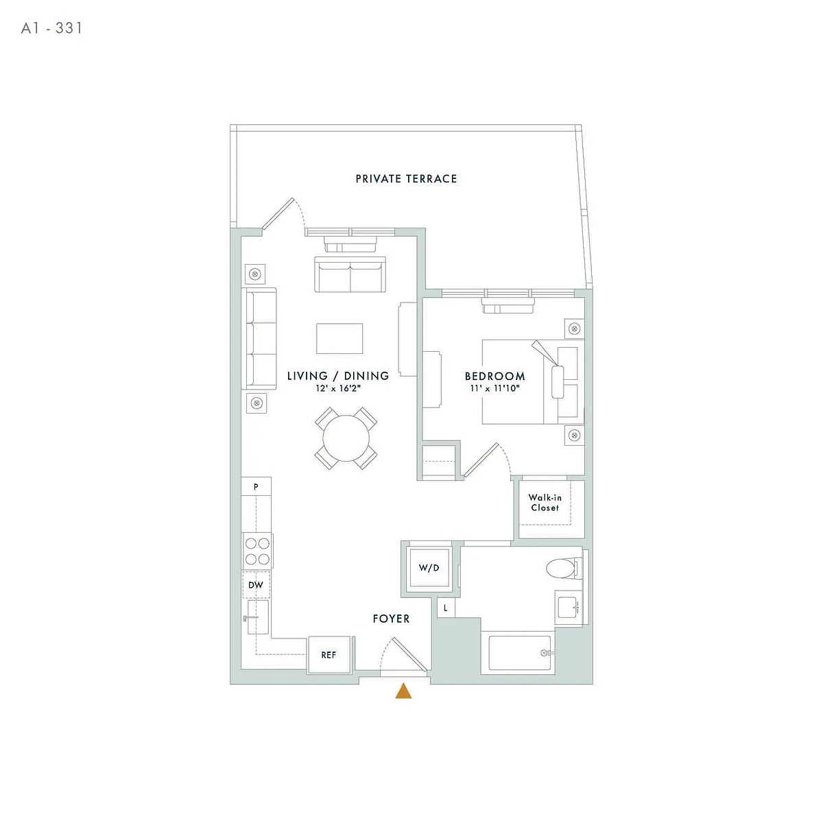 Floor plan A1 - Terrace