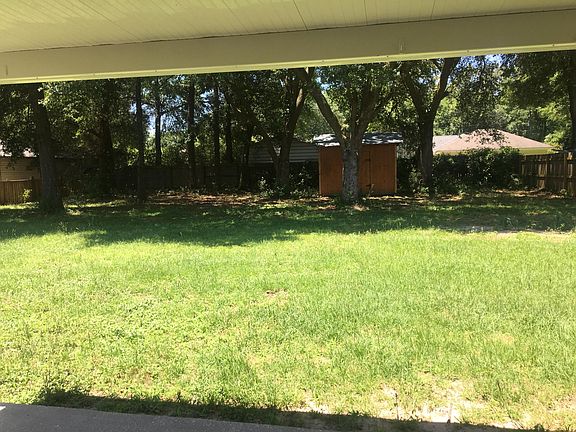 Shade trees and shed
